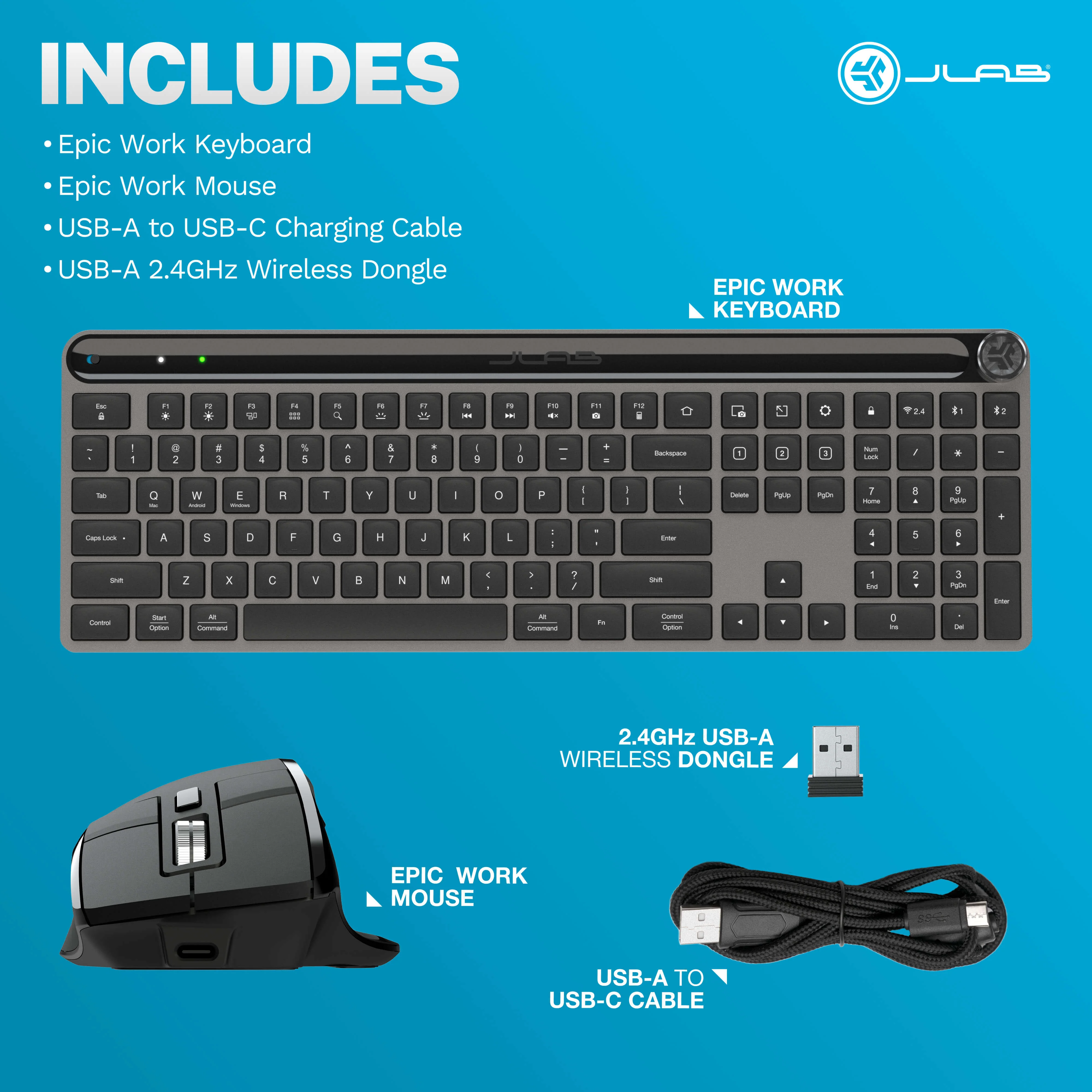 JLab Epic Keyboard Mouse Bundle - Image 31