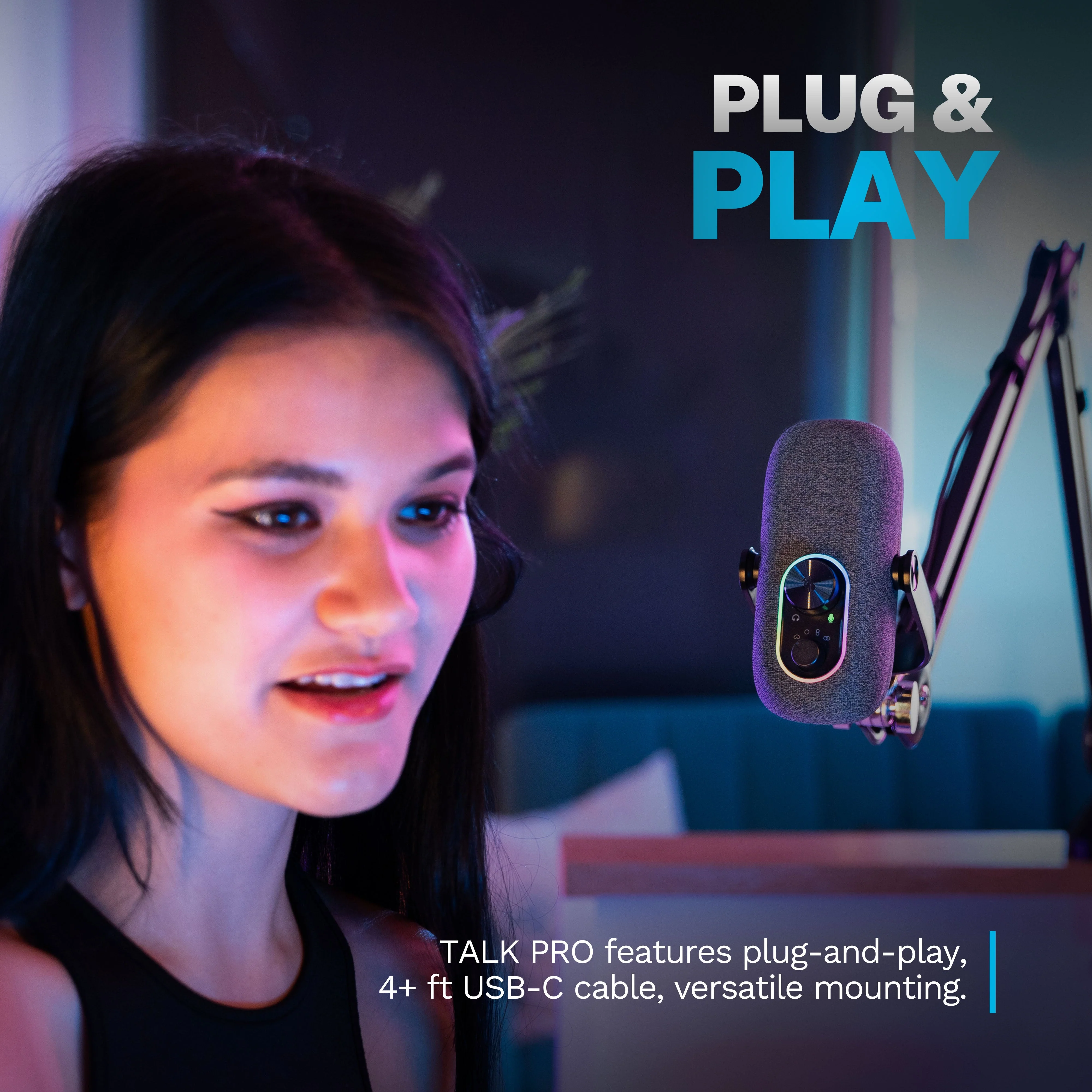 Epic Talk USB Microphone Black - Image 13
