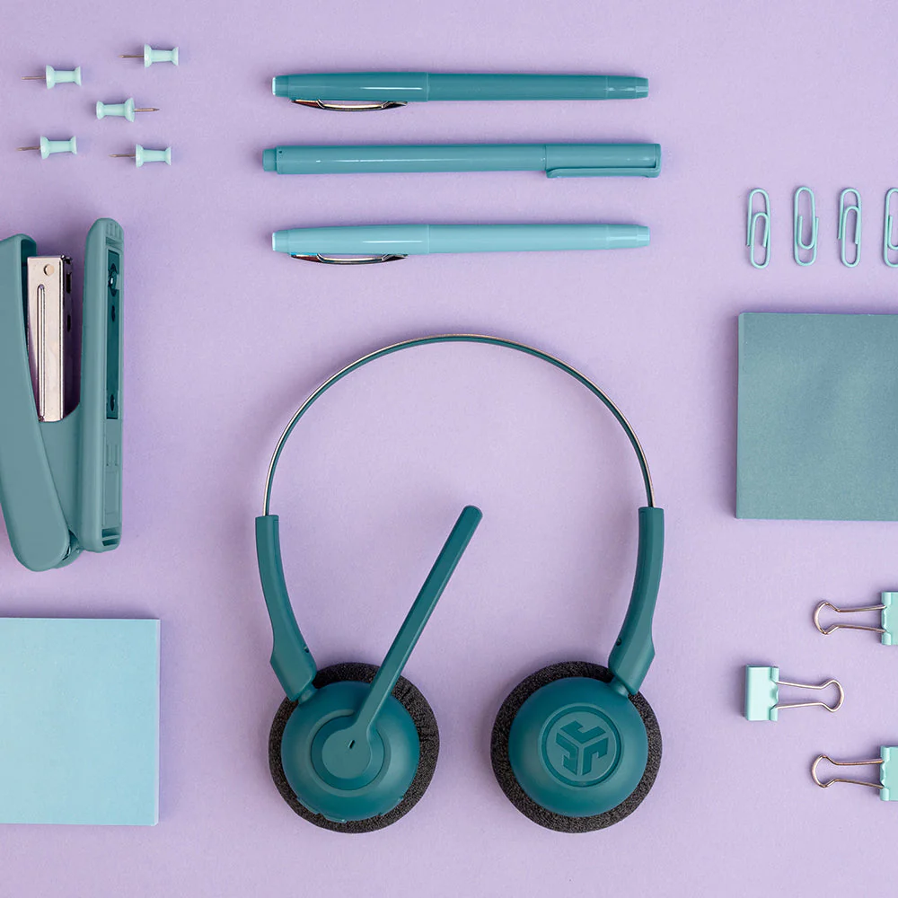 GO Work POP Wireless On-Ear Headset Teal - Image 4