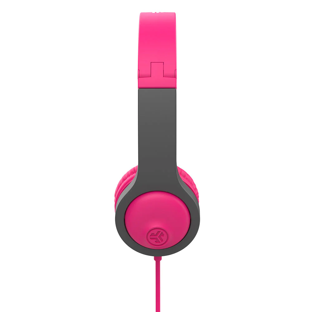 JBuddies Folding Gen 2 Kids Headphones Pink/Gray - Image 4