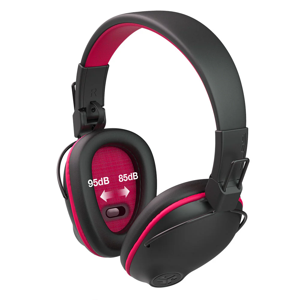 JBuddies Pro Wireless Over-Ear Kids Headphones Pink - Image 3