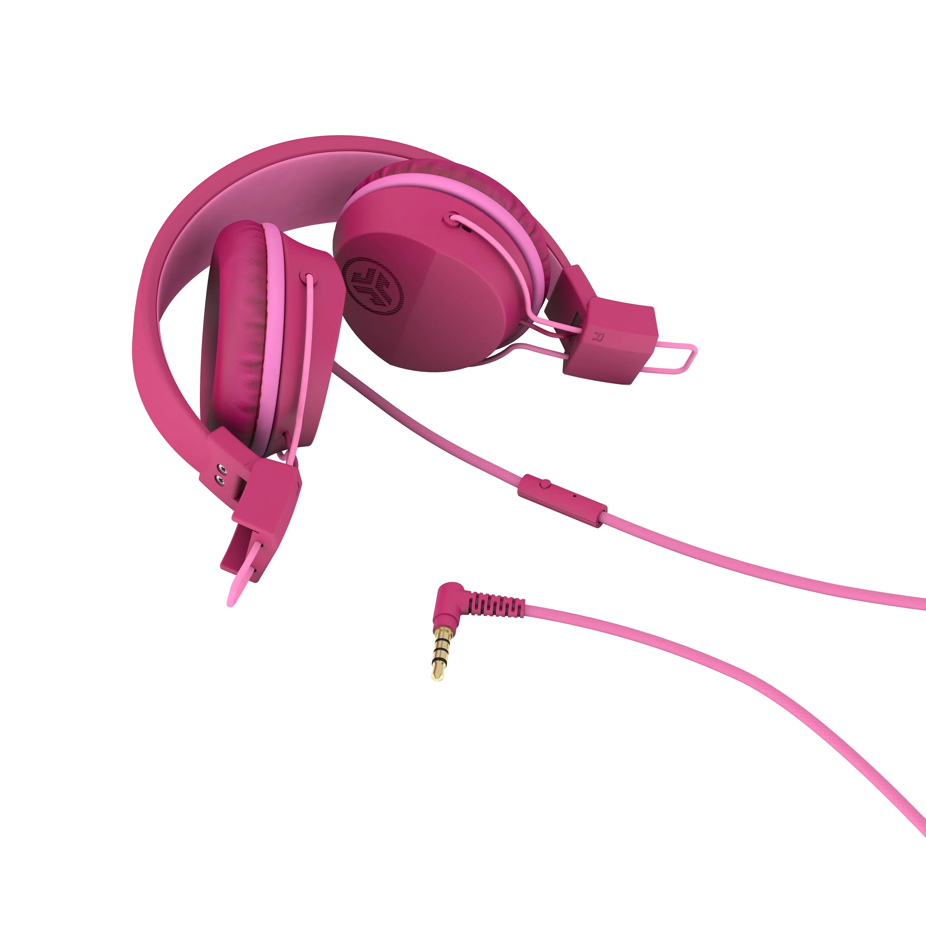 JBuddies Studio On-Ear Kids Wired Headphones Dark Pink - Image 3