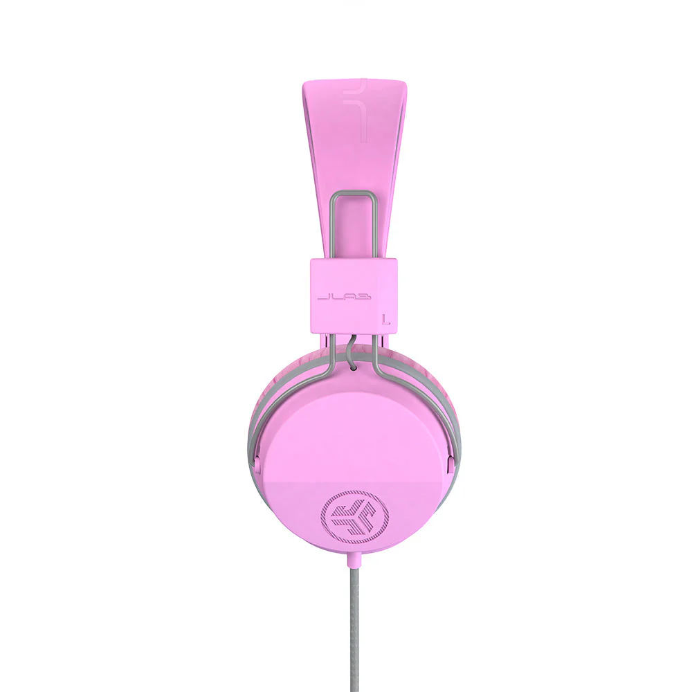 JBuddies Studio On-Ear Kids Wired Headphones Pink/Gray - Image 5