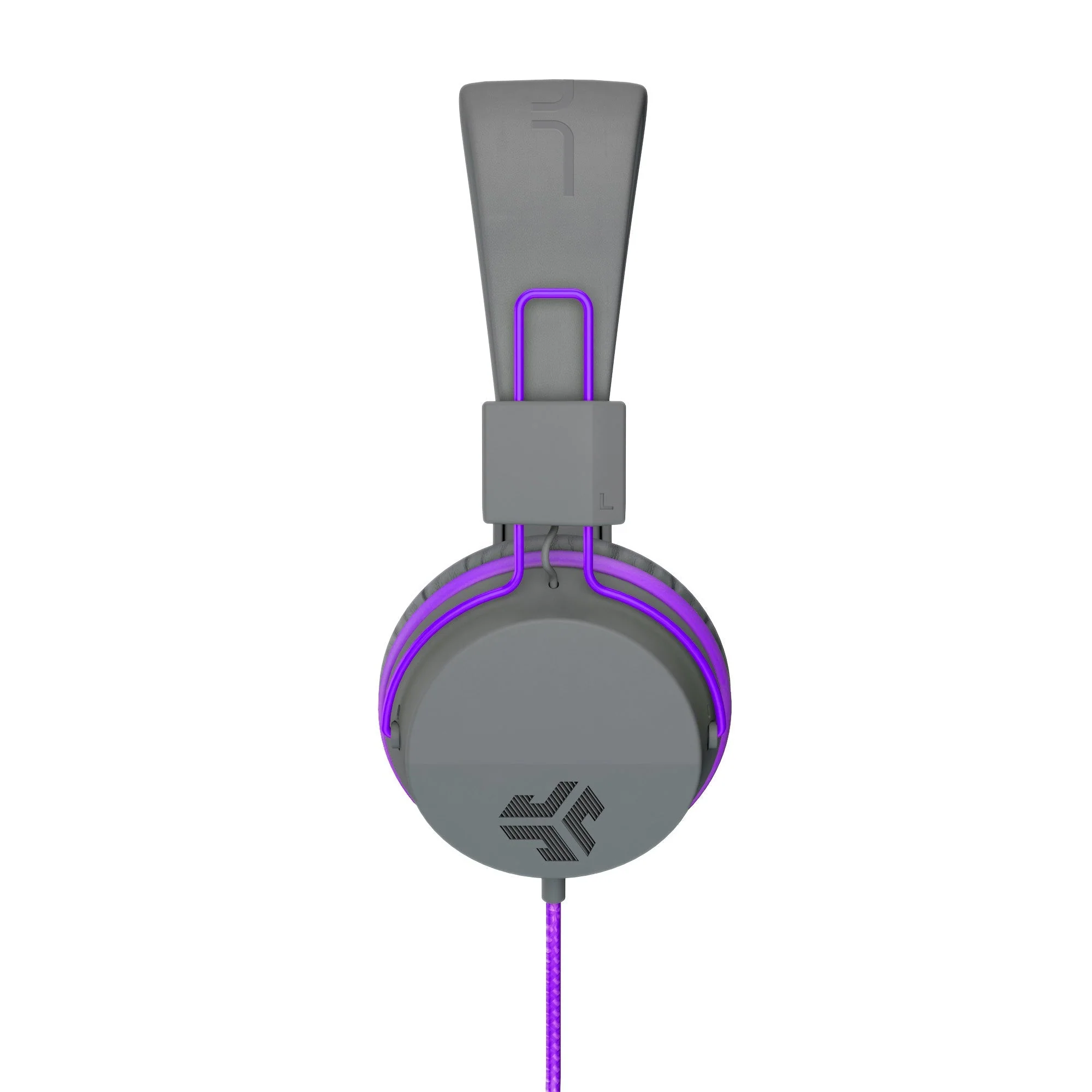 JBuddies Studio On-Ear Kids Wired Headphones Graphite/Violet - Image 3