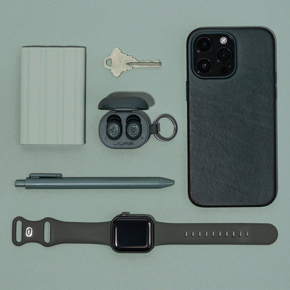 JBuds Mini True Wireless Earbuds Sage Gray - Image 5