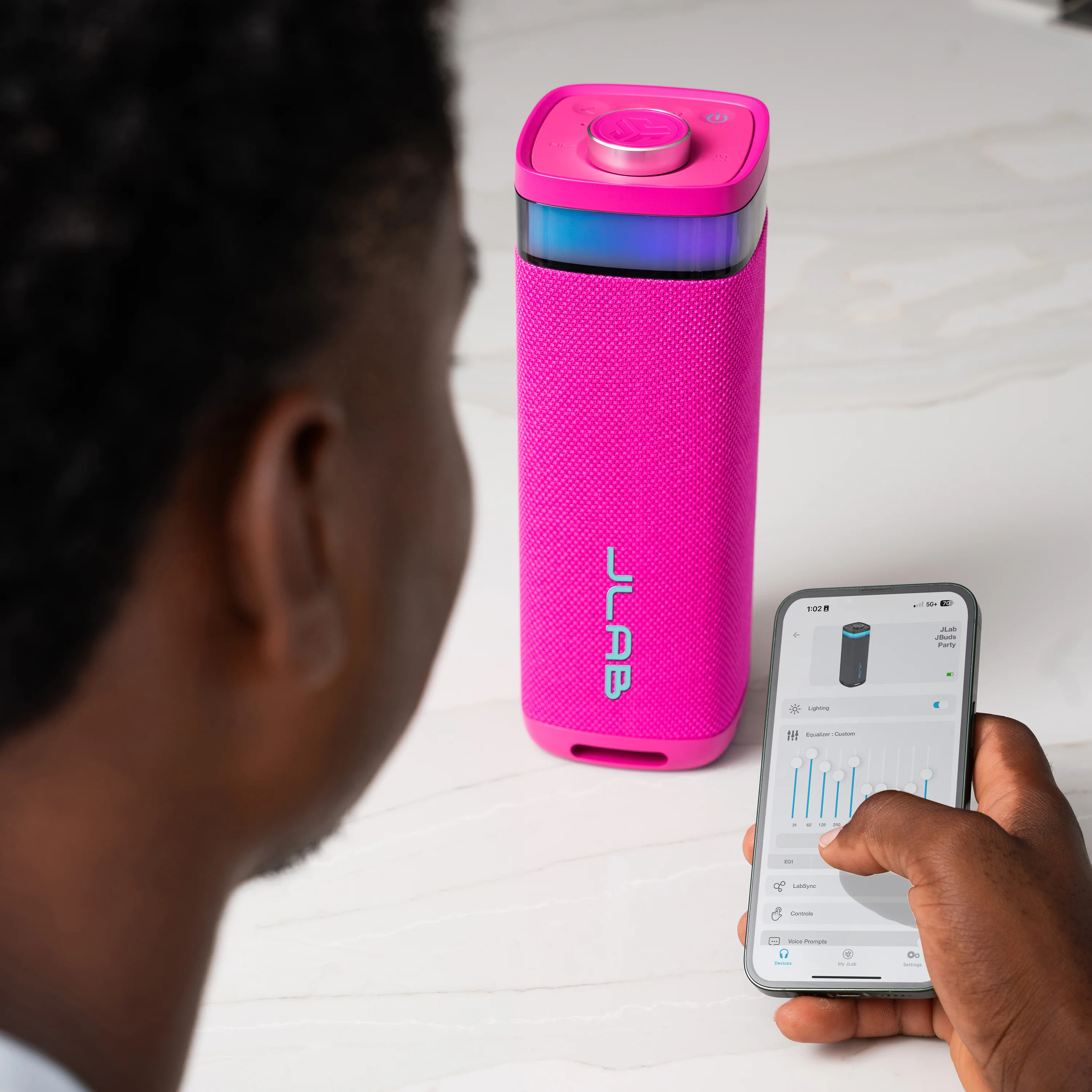 JBuds Party Portable Bluetooth Speaker Pink - Image 5