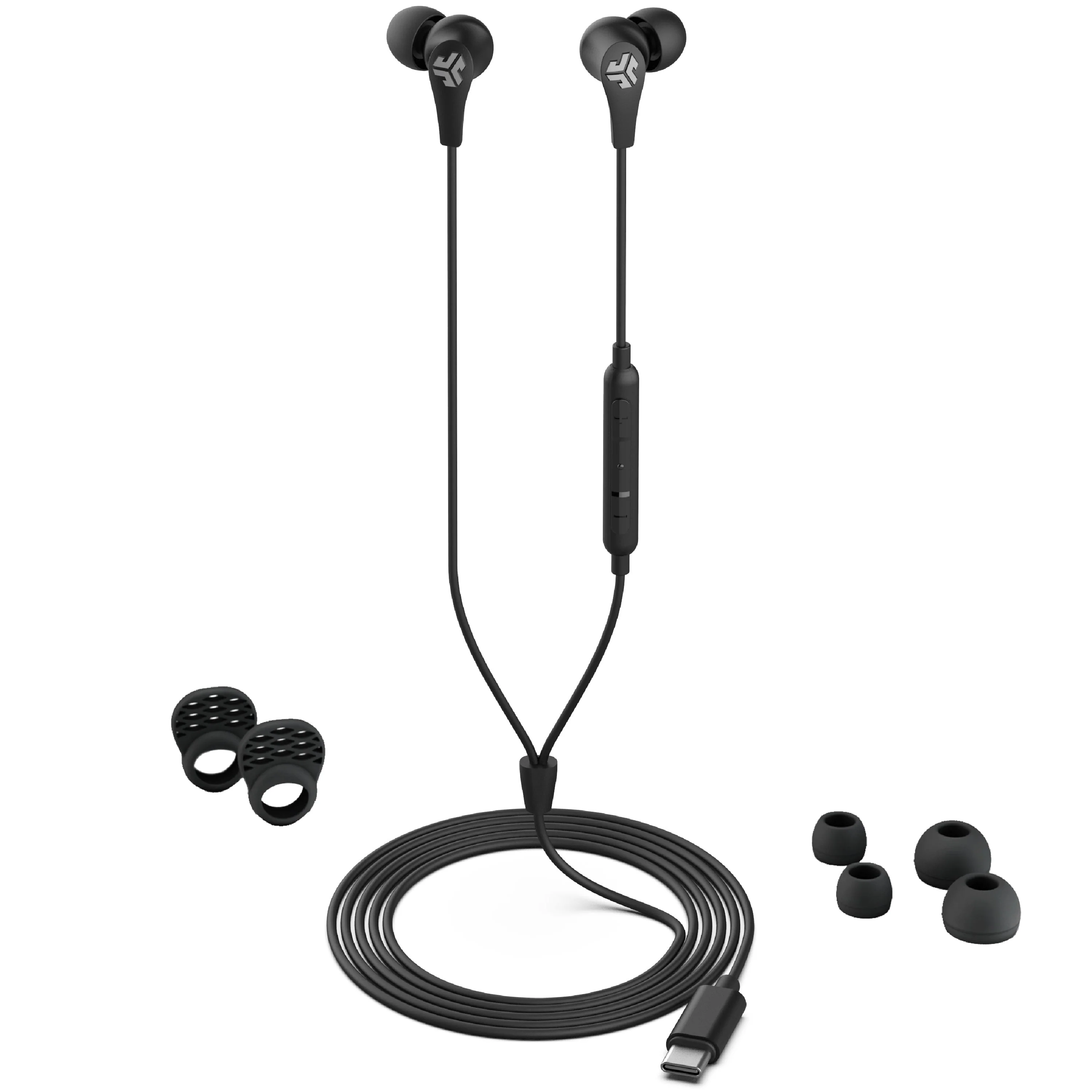 JBuds Pro USB-C Wired Earbuds Black - Image 6