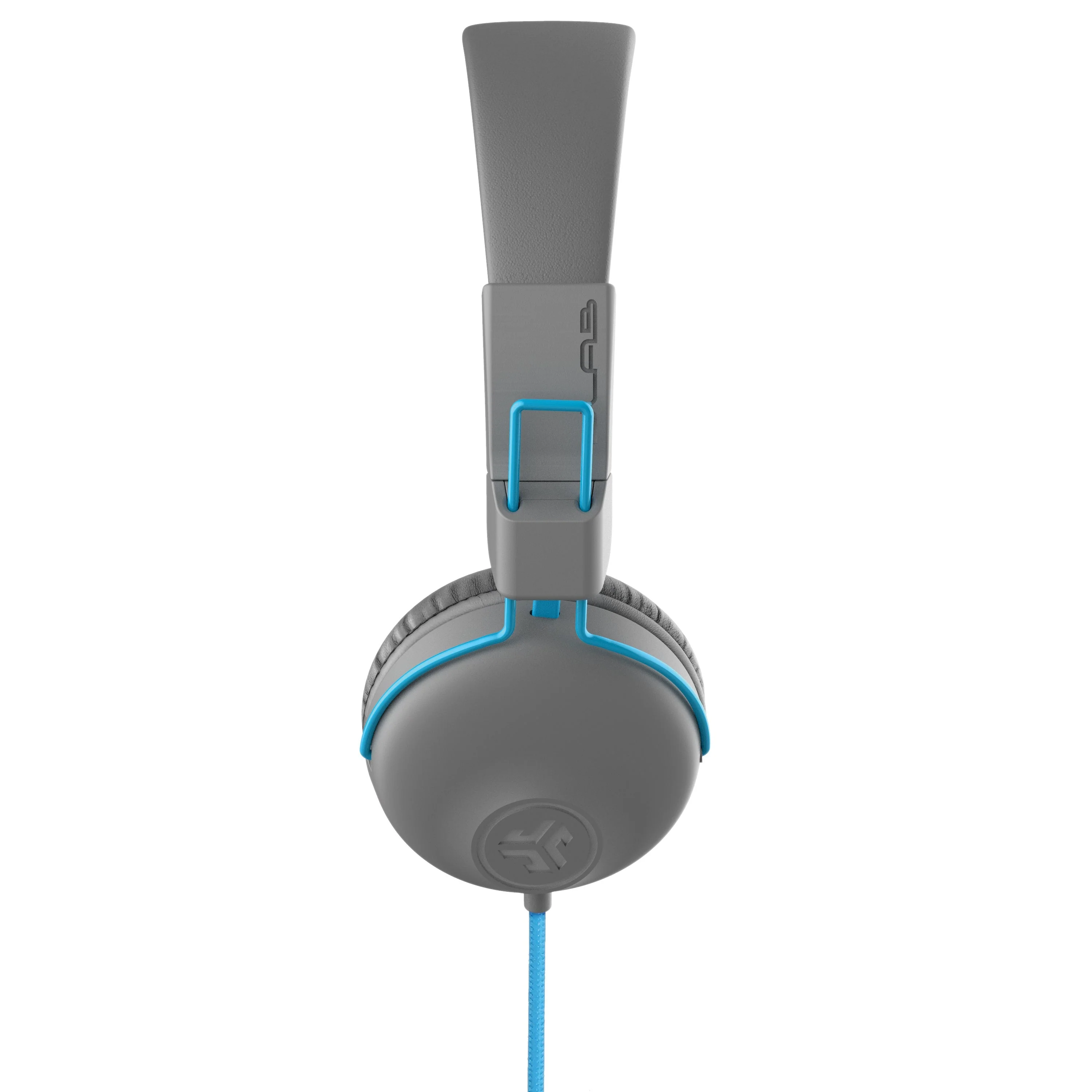 JLab Studio On-Ear Wired Headphones Graphite/Blue - Image 3
