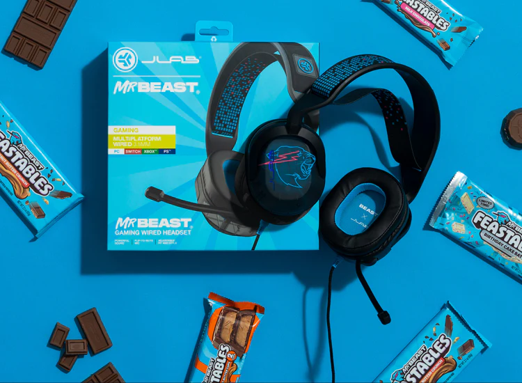 MrBeast Wired Gaming Headset Black - Image 3