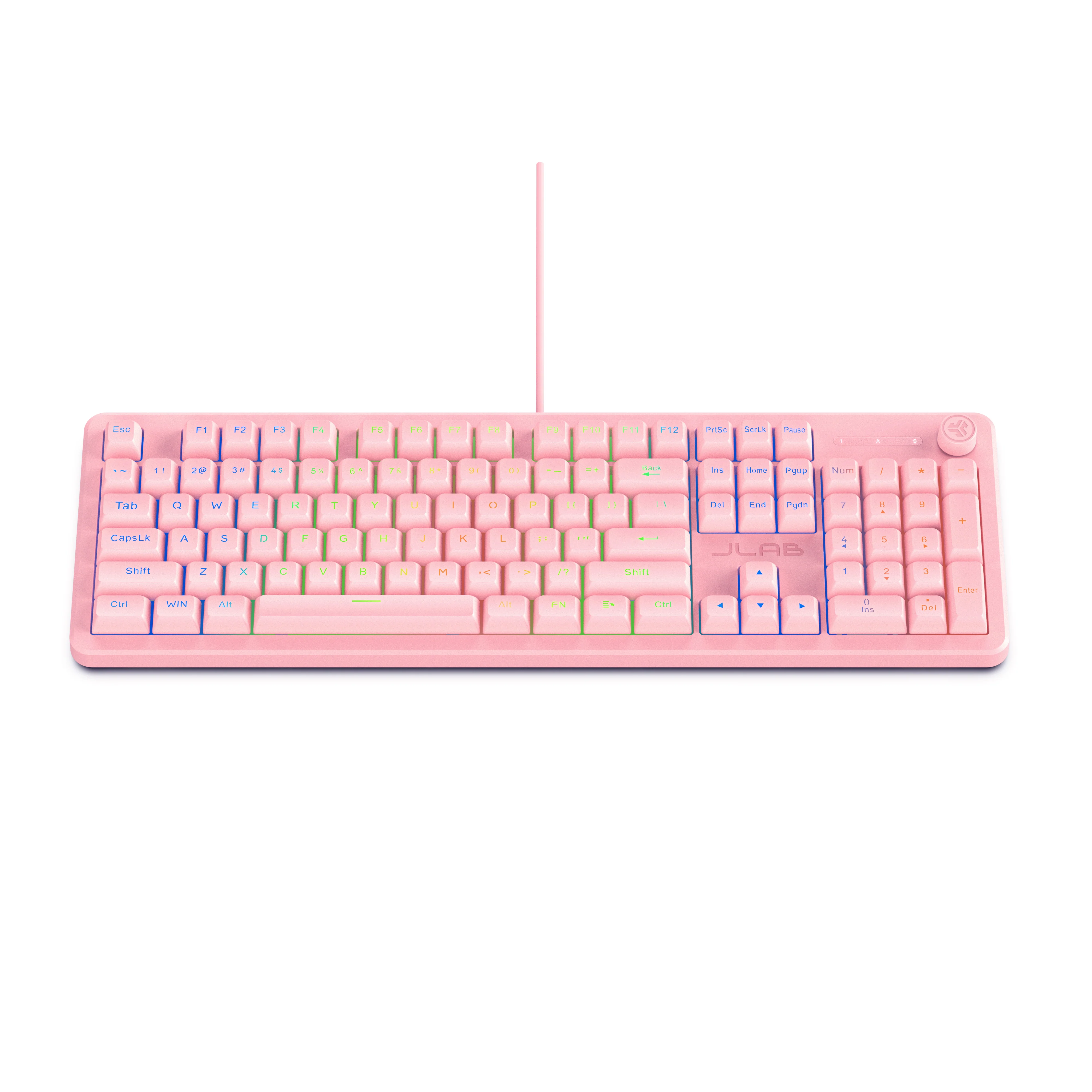 Nightfall Full-Size Wired Gaming Keyboard Pink - Image 5