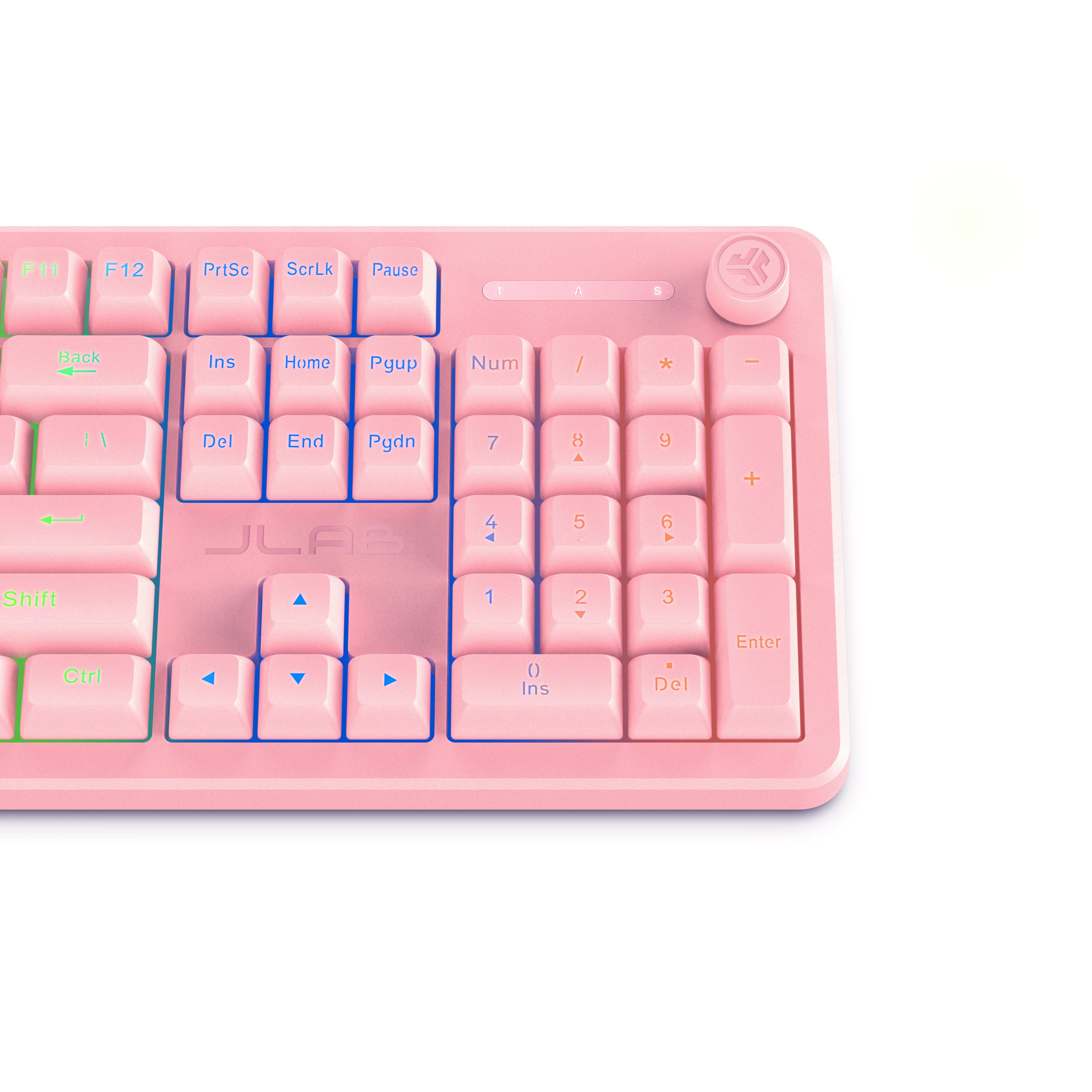 Nightfall Full-Size Wired Gaming Keyboard Pink - Image 6