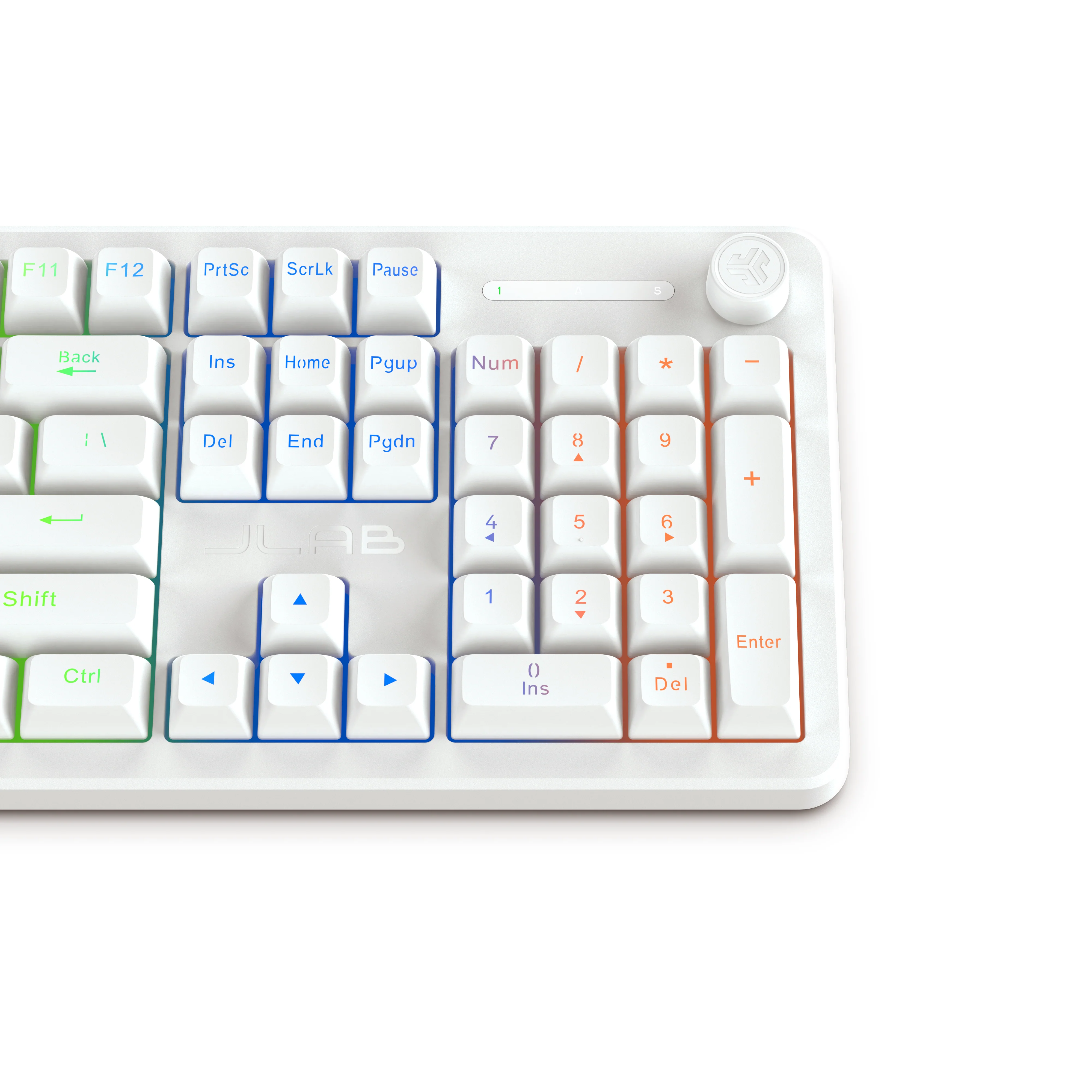 Nightfall Full-Size Wired Gaming Keyboard White - Image 3