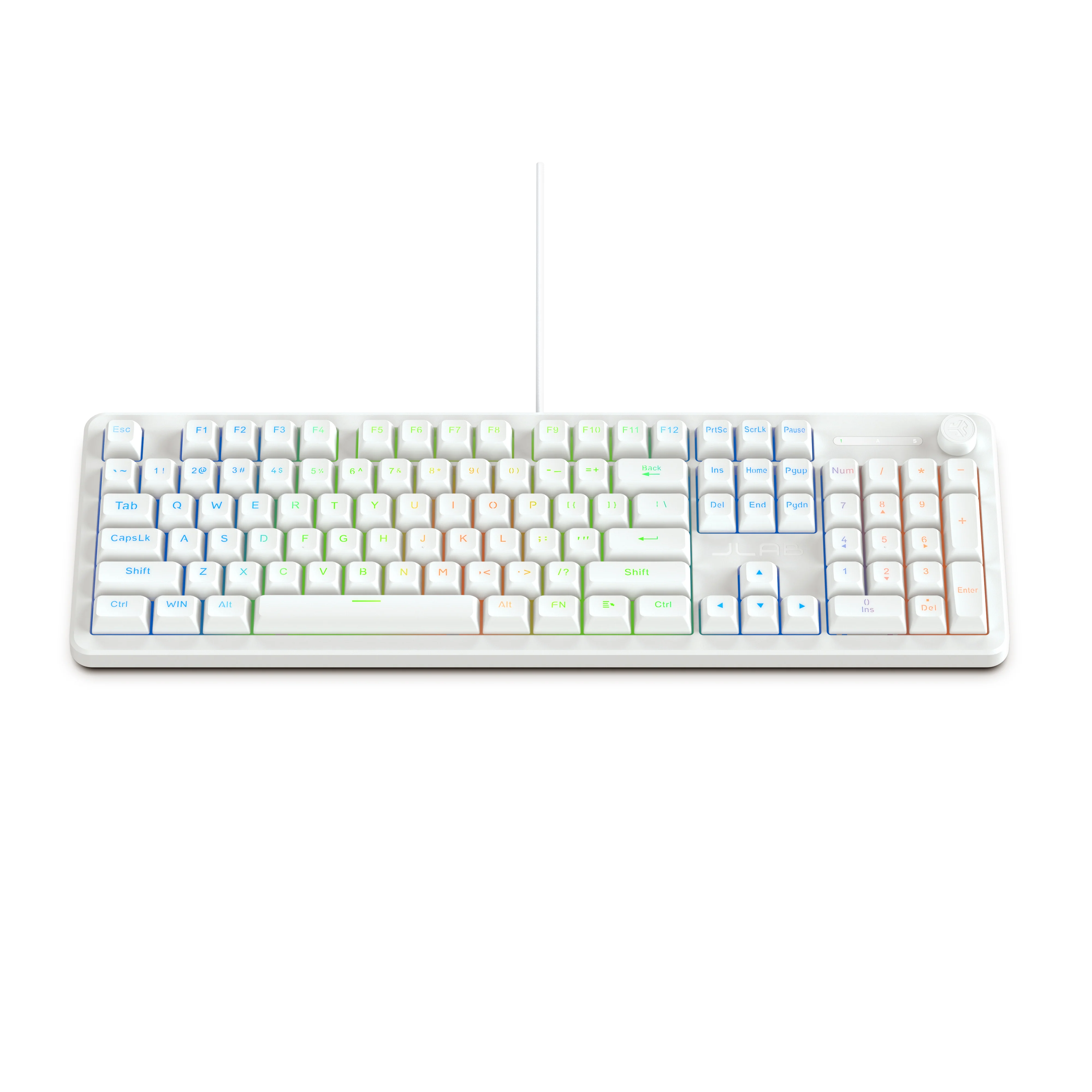 Nightfall Full-Size Wired Gaming Keyboard White - Image 5