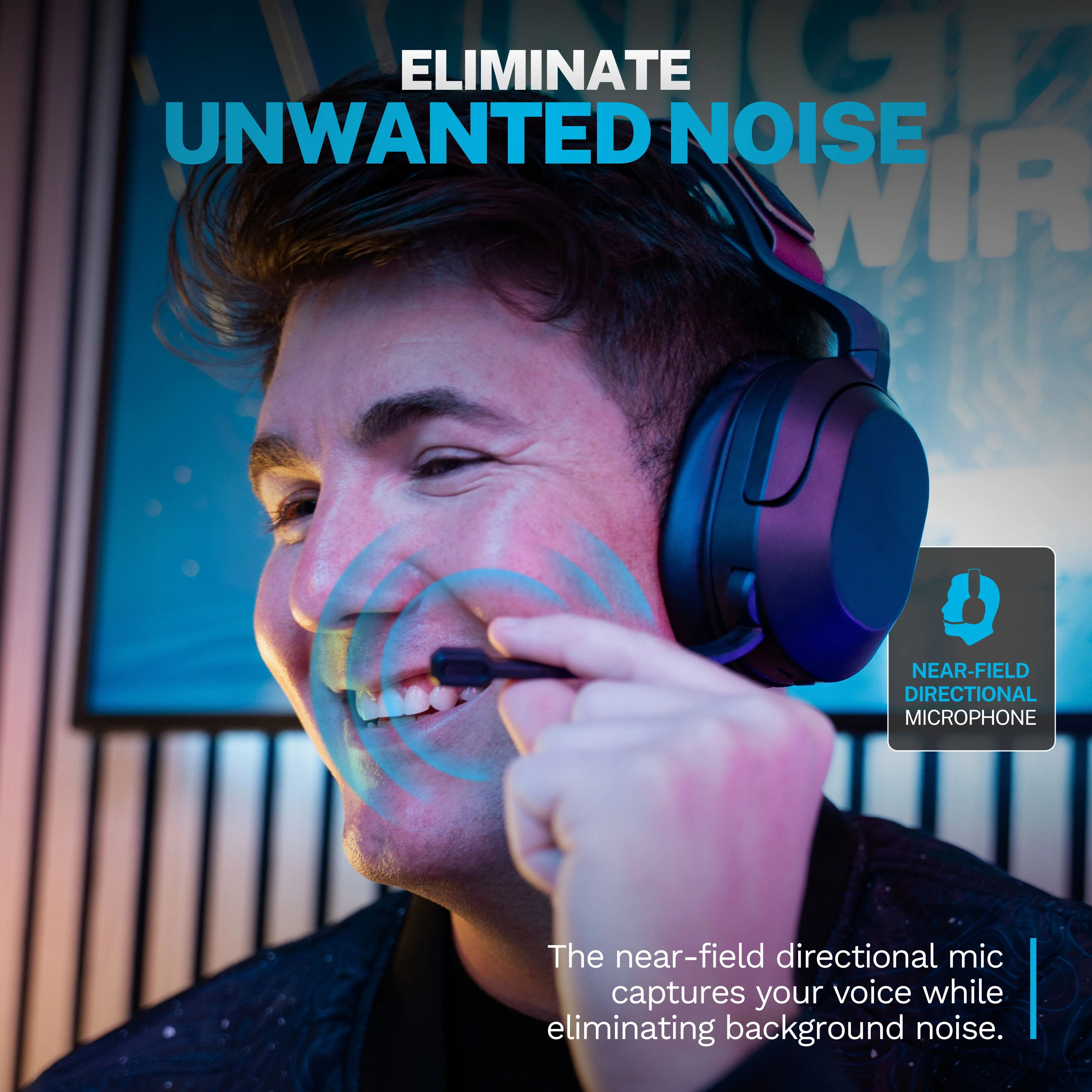 Nightfall Wireless Gaming Headset Black - Image 3