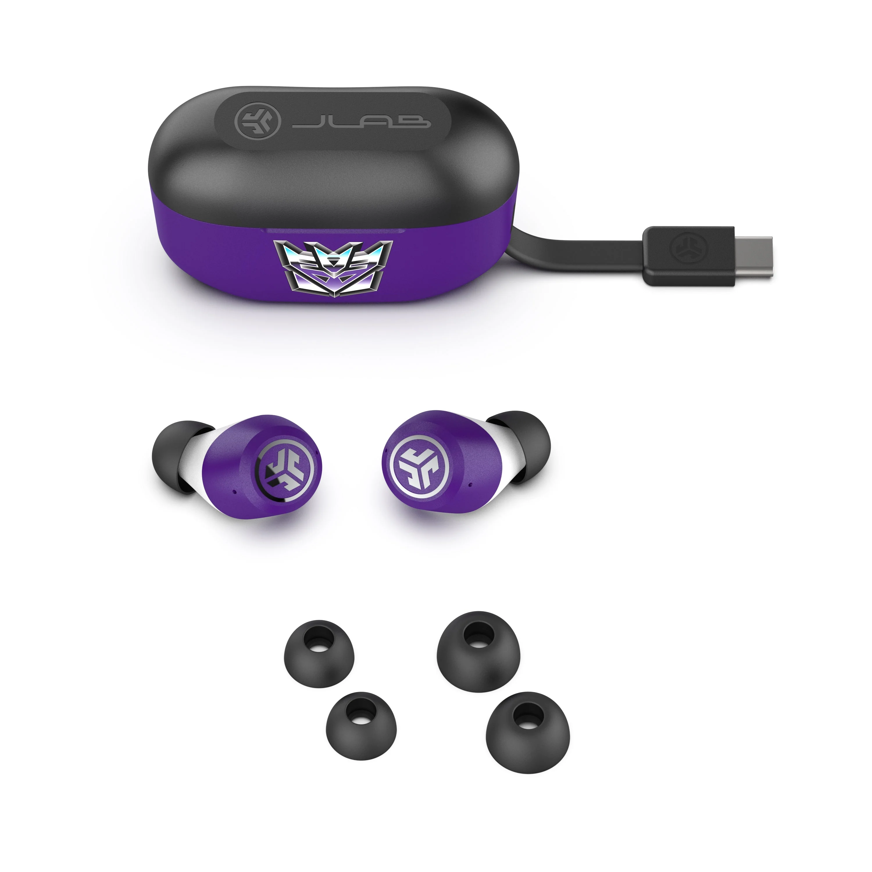 Transformers JBuds ANC 3 True Wireless Earbuds Decepticons - Image 8